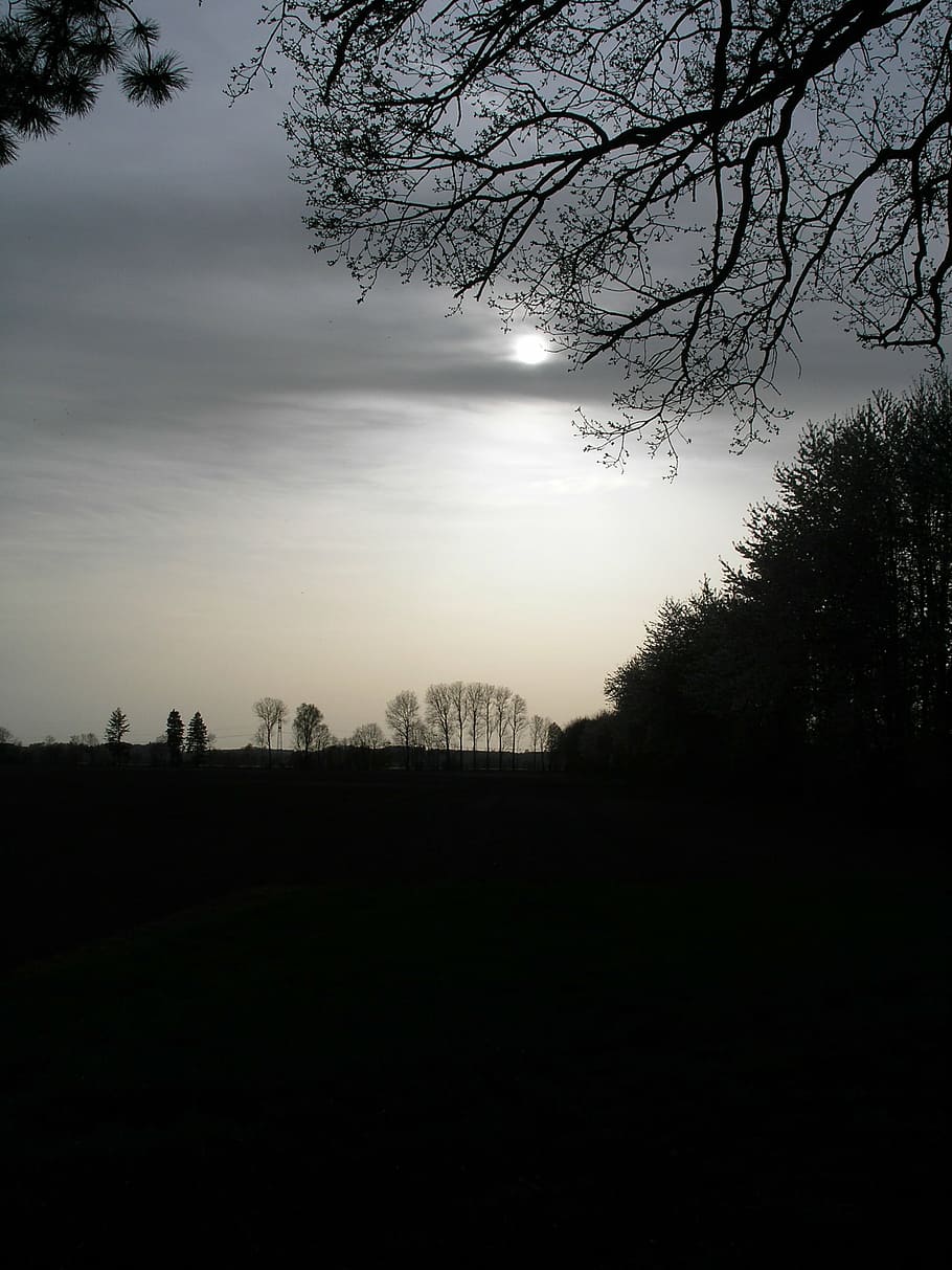 sunset, abendstimmung, sky, atmosphere, dusk, still, evening sky HD wallpaper