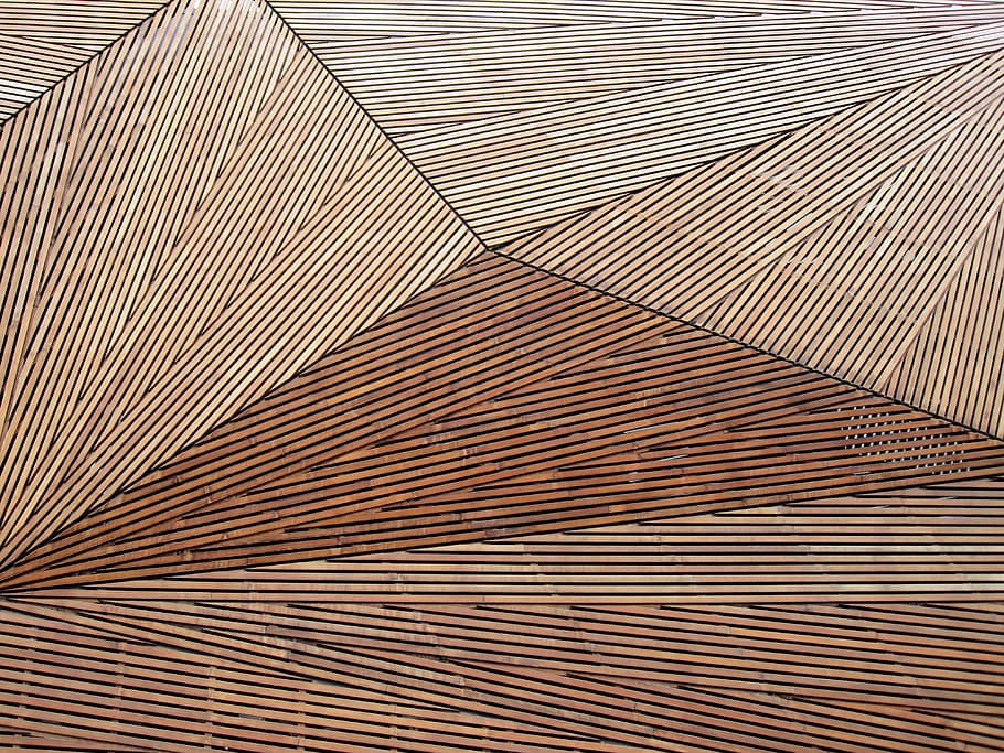 brown field, untitled, geometric, wooden, lines, pattern, wood work HD wallpaper
