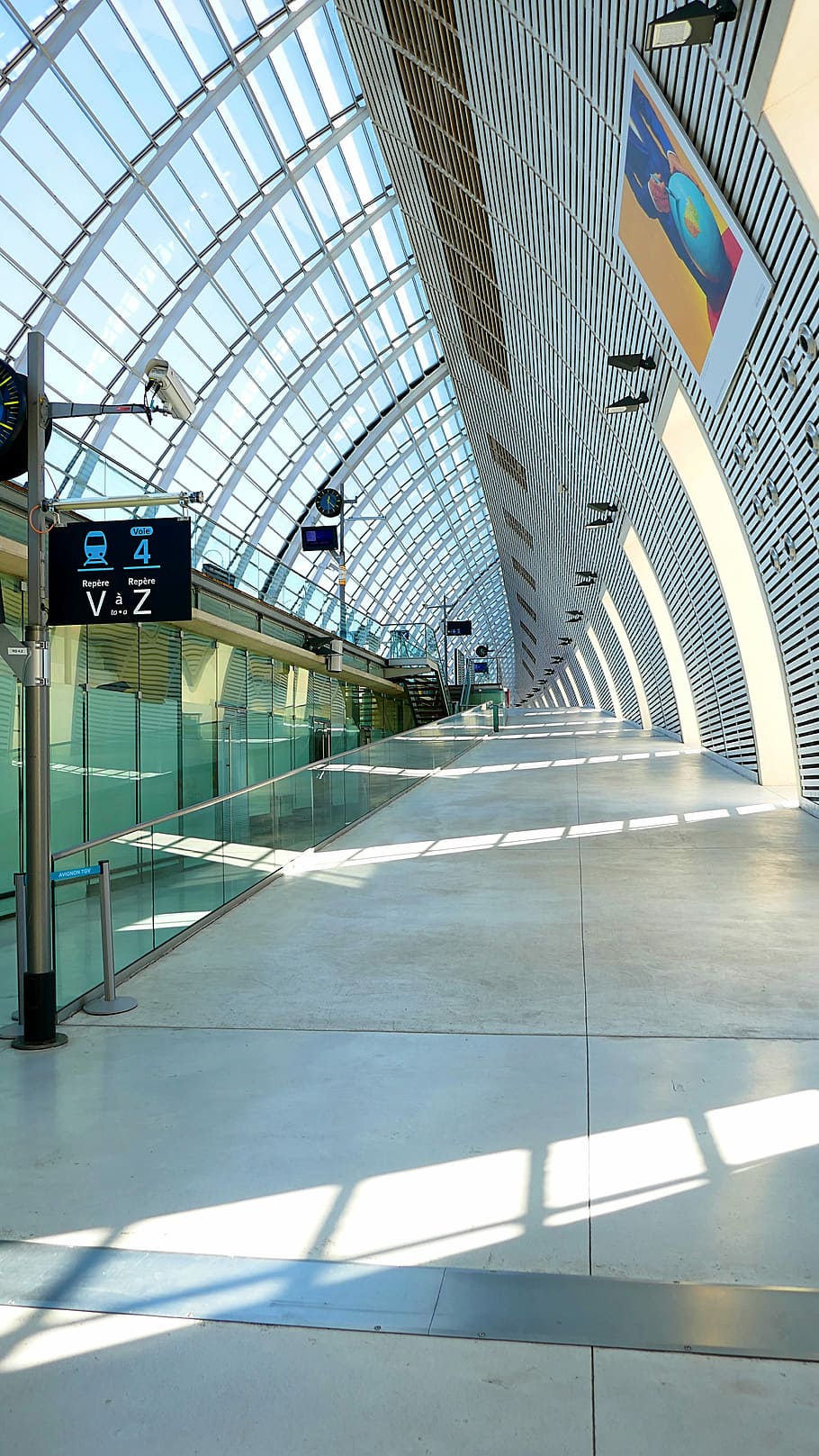 Train, Station, Avignon, Tgv, France, transportation, architecture, HD wallpaper