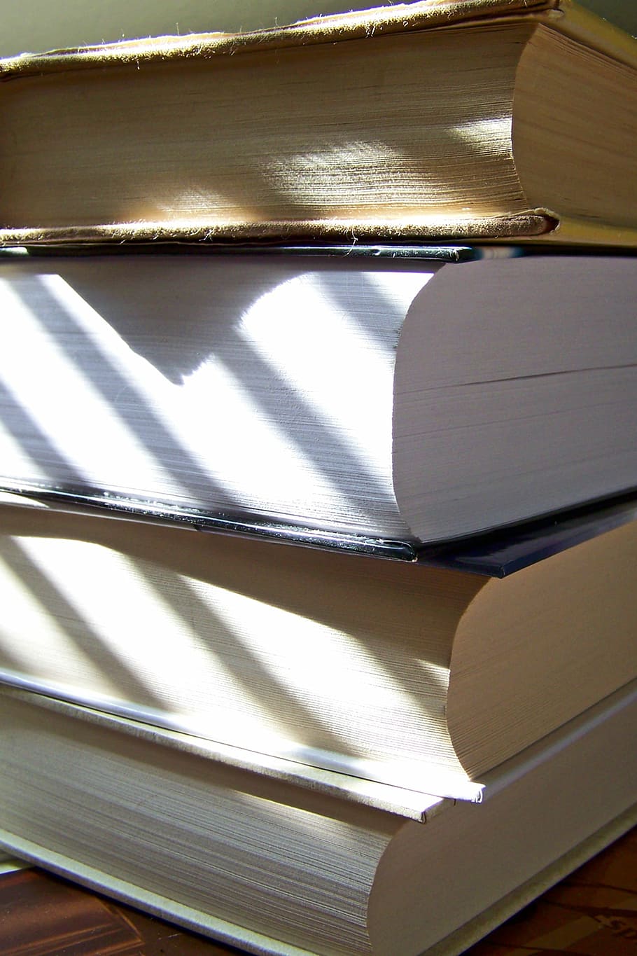pile of four books, book stack, old books, read, literature HD wallpaper