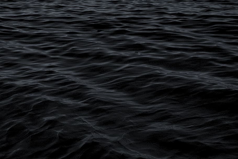 body of water photo, wavy body of water, dark, ripple, ocean, HD wallpaper