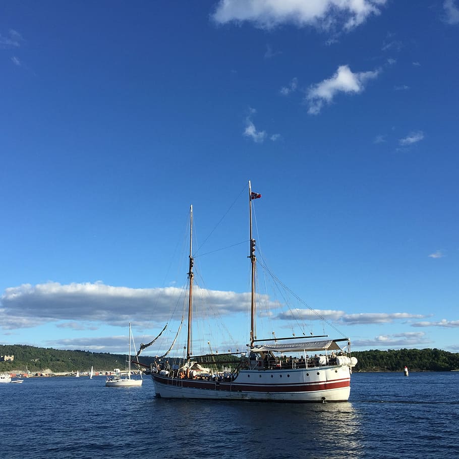 Ship, Boat, Marina, nautical vessel, sea, cloud - sky, water HD wallpaper