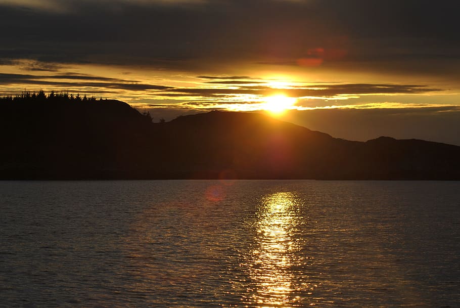 sunset, landscape, sea, water, sky, scenics - nature, beauty in nature HD wallpaper