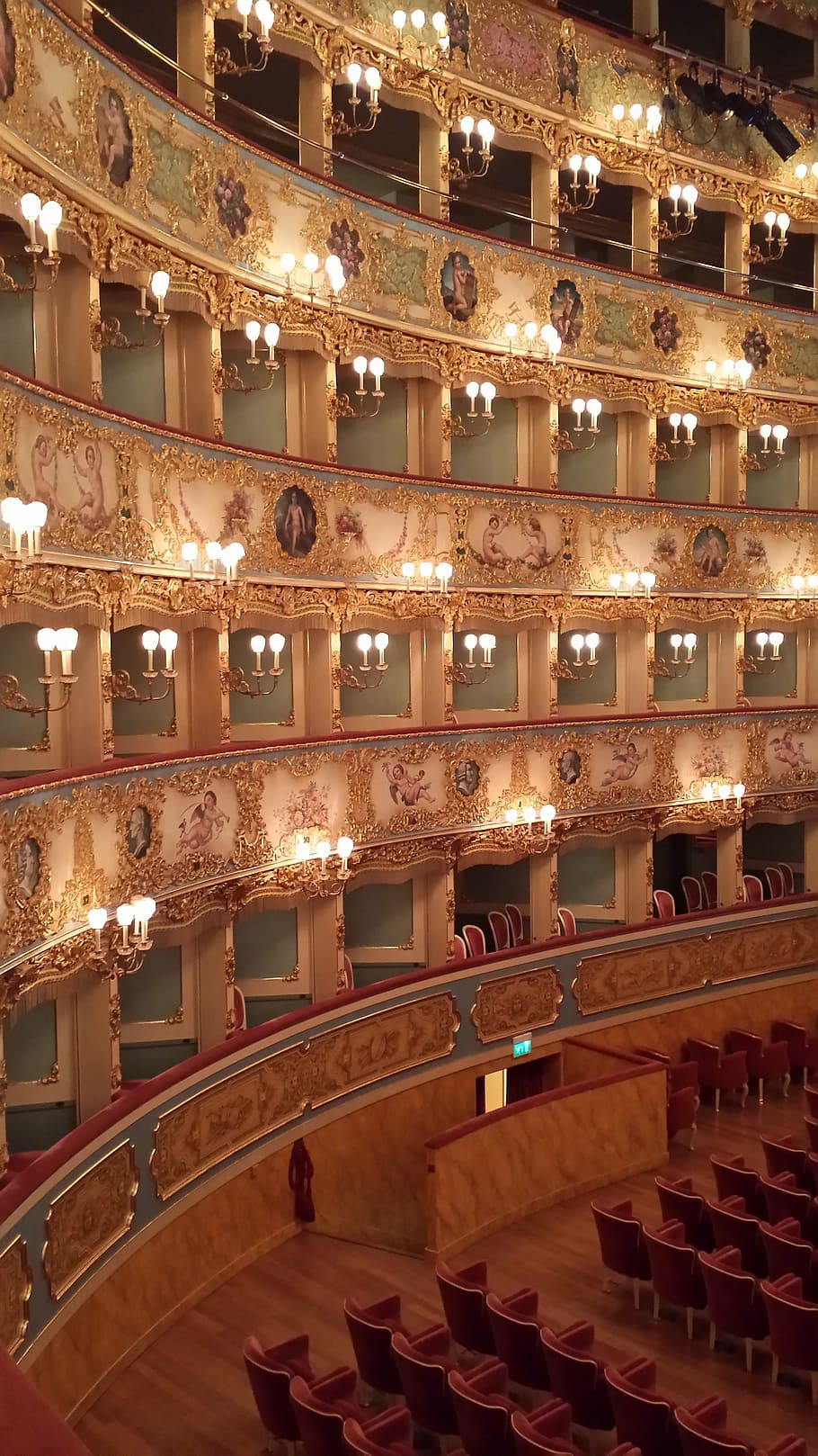 opera, venice, italy, illuminated, architecture, built structure HD wallpaper