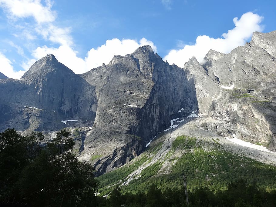 mountain, escalation, norway, beauty in nature, scenics - nature HD wallpaper