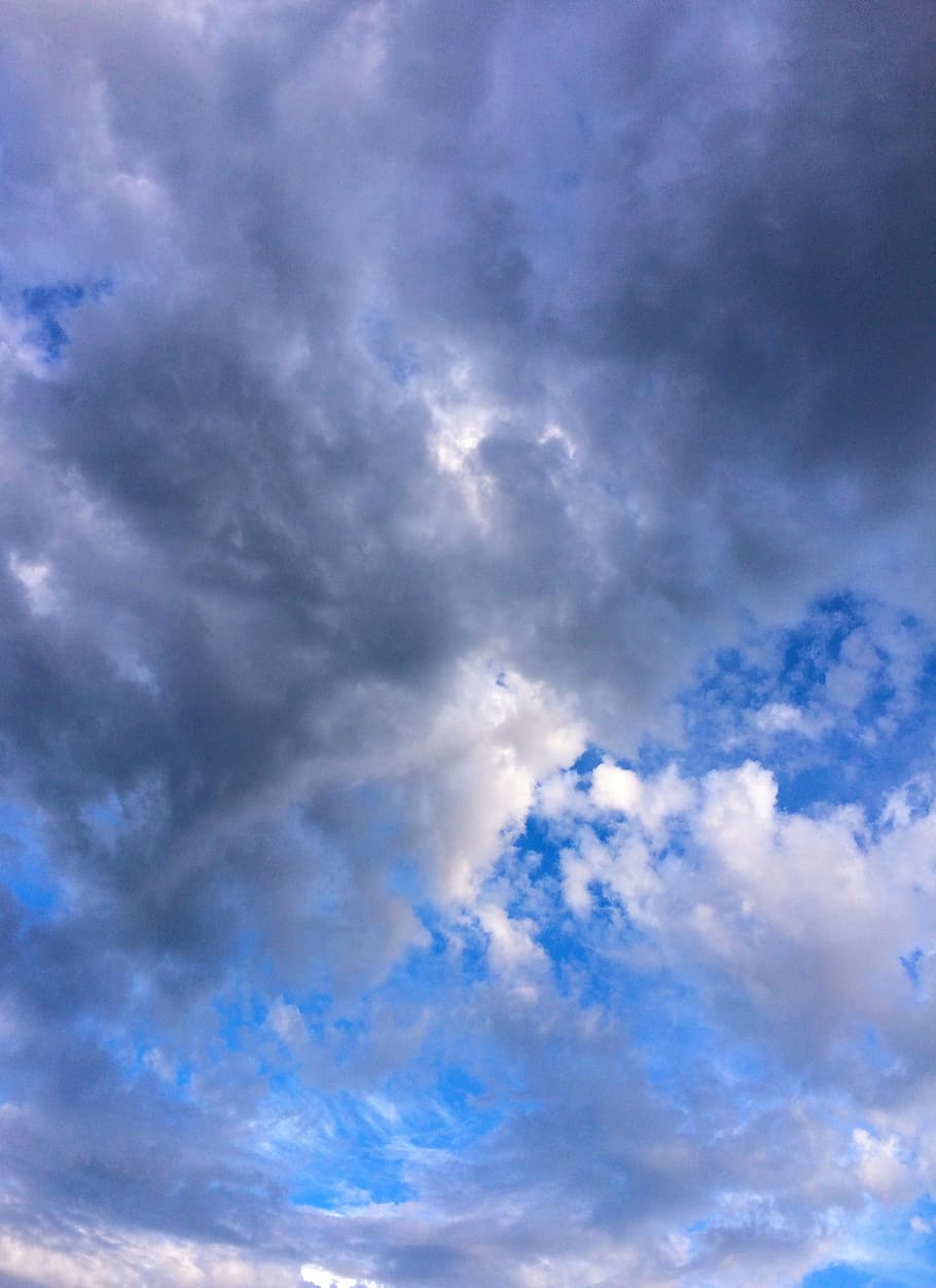 cloud, sky, flowing, typhoon, dramatic, blue sky, in motion HD wallpaper