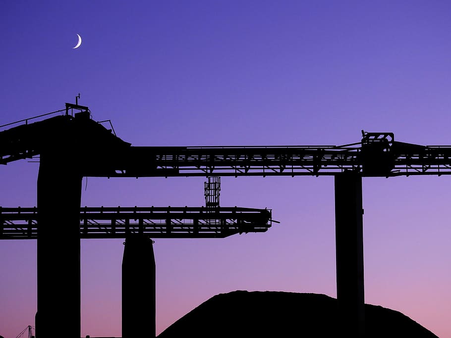 Moon, Silhouette, Atmosphere, Night, moonlight, abendstimmung HD wallpaper