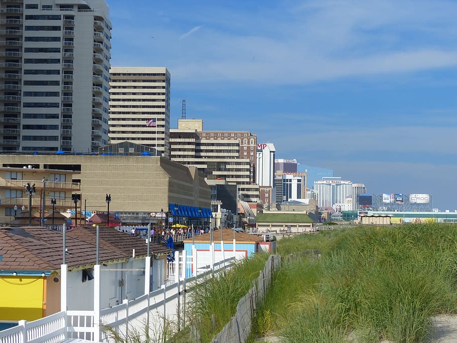 atlantic, city, ocean, beach, hotel, casino, vacation, walk HD wallpaper