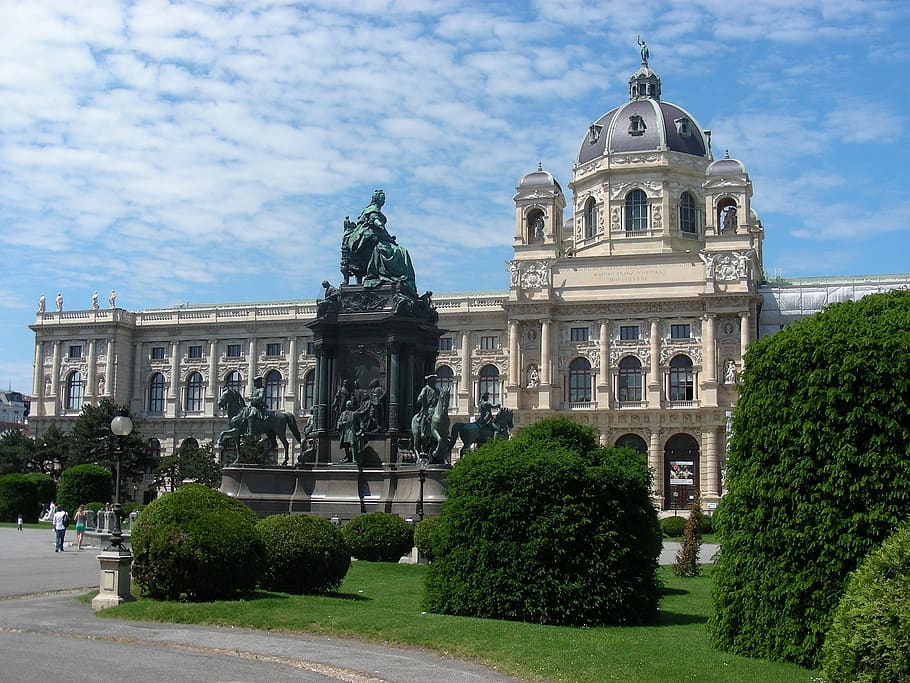 vienna, austria, museum, summer, historically, building, gorgeous, HD wallpaper