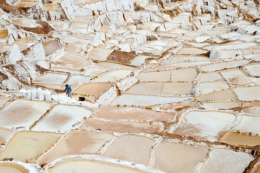 saline, salt, peru, desert, arequipa, cusco, salt flat, salt - mineral HD wallpaper