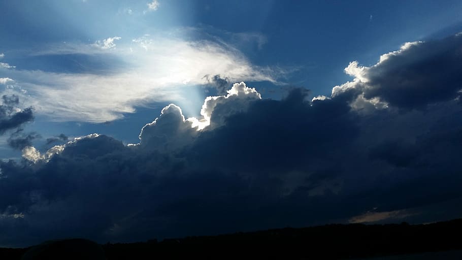 Storm, Clouds, Sun, Storm, Storm Clouds, Sky, nature, weather HD wallpaper