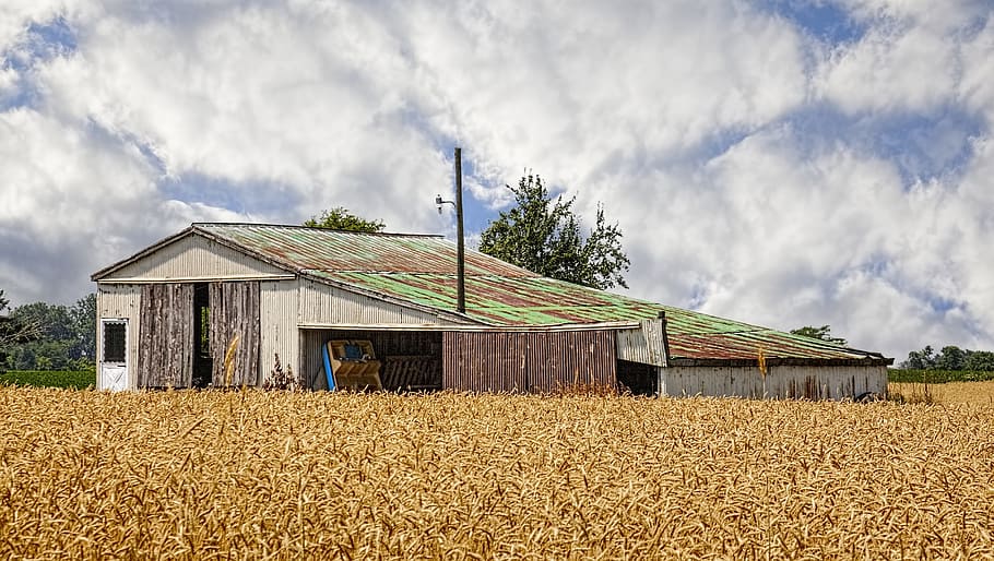 barn, rustic, barns, ohio, digital art, rural, scenic, country HD wallpaper
