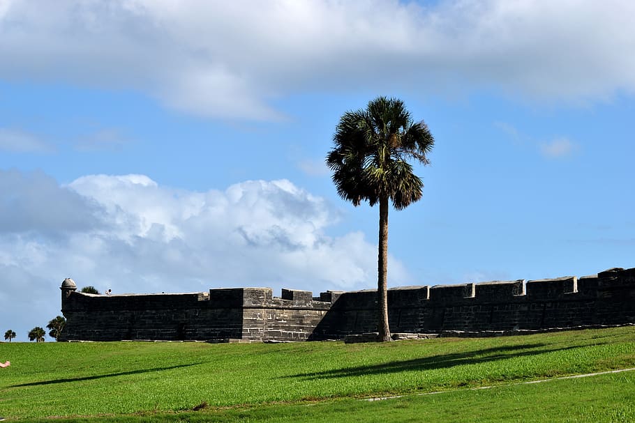 castle of san marcos, fort, fortress, historic, spanish, st augustine, HD wallpaper