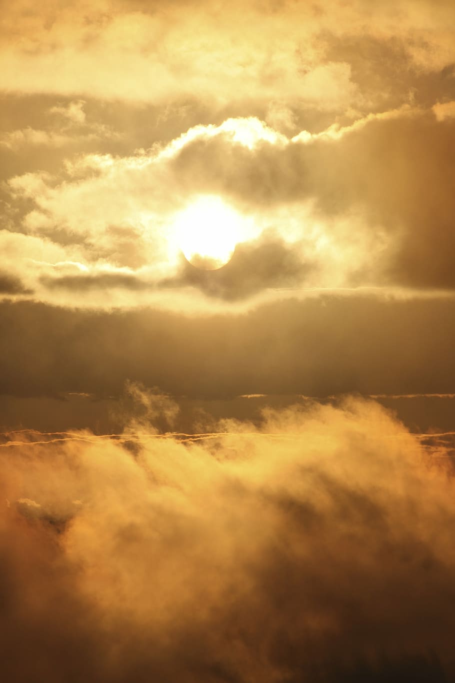 sunset, sky, clouds, nature, cloud - Sky, weather, cloudscape HD wallpaper