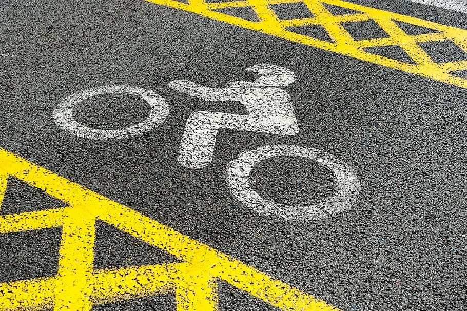 road, asphalt, nero, signals, lane, gray, yellow, symbol, communication HD wallpaper