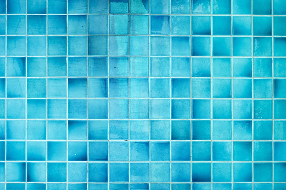 teal wallpaper, mozaico, blue, background, pictures, abstract, HD wallpaper