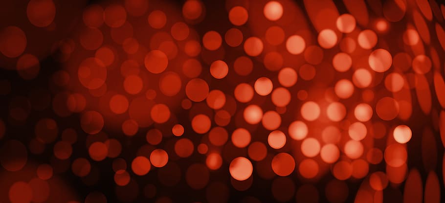 red bokeh photography, light, circle, lights, points, background HD wallpaper