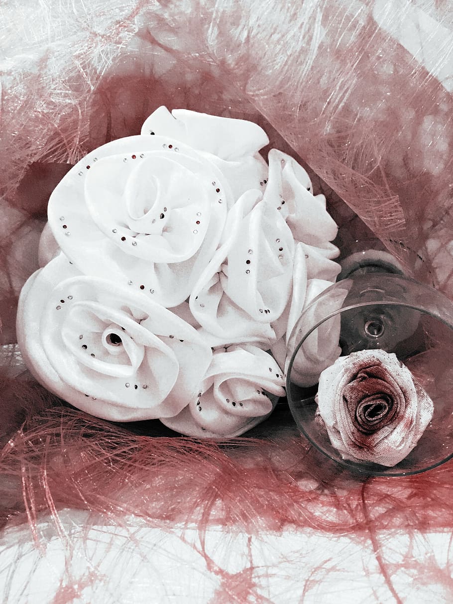 rose, deco, decorative, romance, ornament, wedding, romantic HD wallpaper