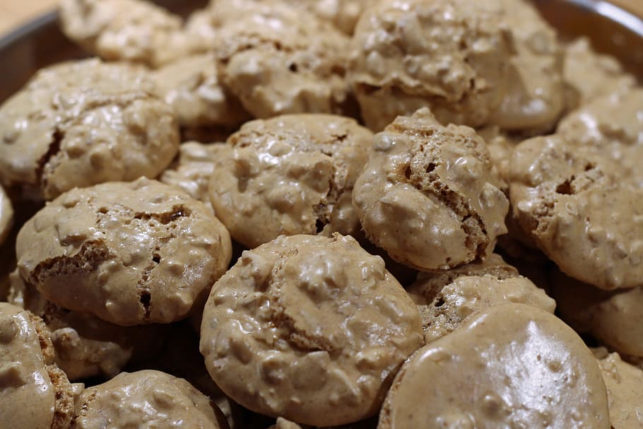 cookie, macaroons, walnut macaroons, cookies, nibble, pastries HD wallpaper