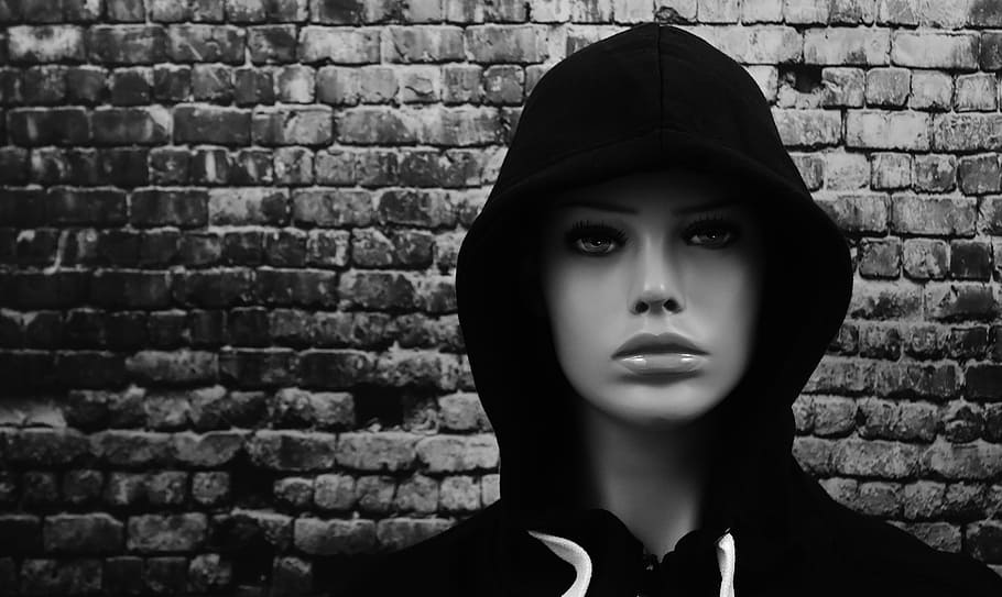 model, face, portrait, head, woman, attractive, mysterious HD wallpaper