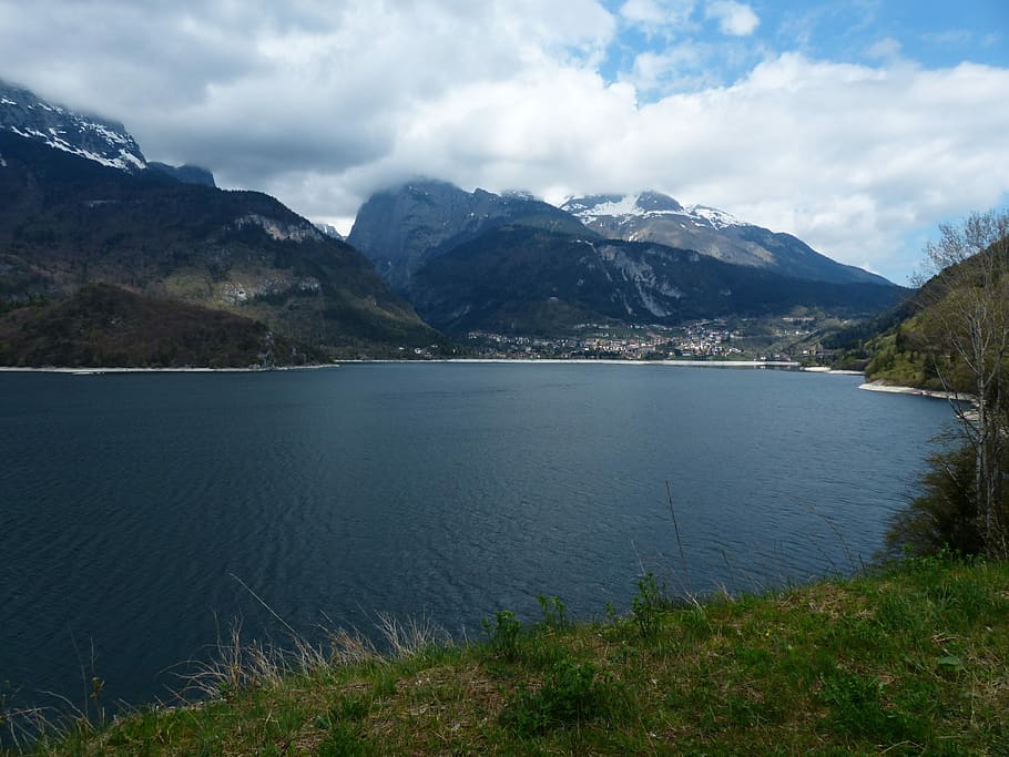 Lake, Bergsee, Molveno, movenosee, fine time, south tyrol, italy HD wallpaper