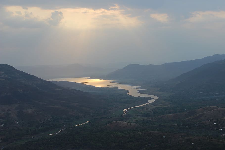 Sunrise, Mahabaleshwar, Dam, Backwater, dam backwater, nature, HD wallpaper