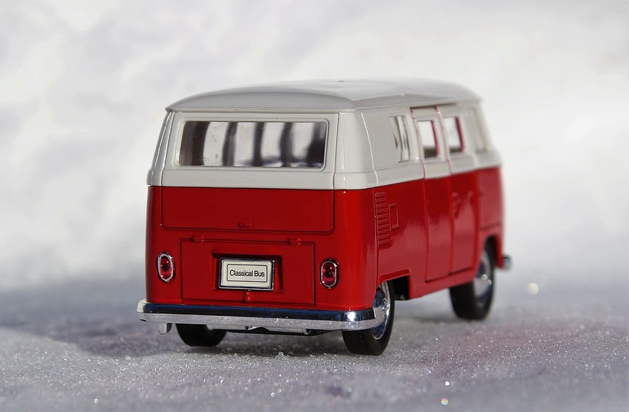 model car, auto, vehicles, vw, bulli, t1, transport, automotive HD wallpaper