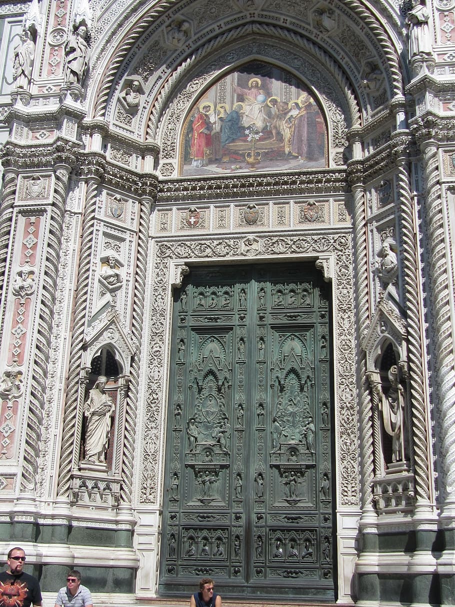 florence, dom, facade, door, santa maria dei fiori, architecture HD wallpaper