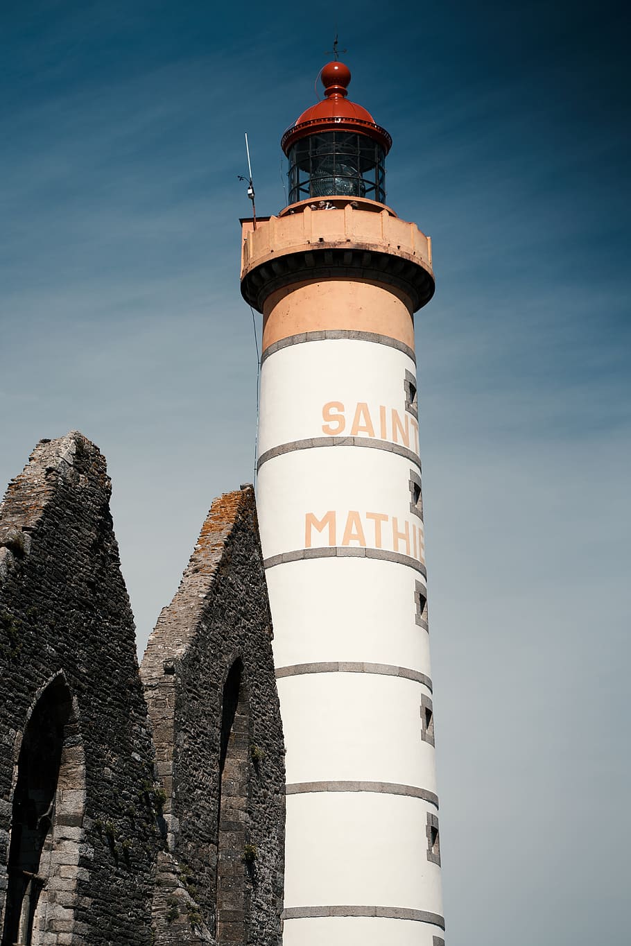 brittany, lighthouse, navigation, sky, architecture, tower HD wallpaper