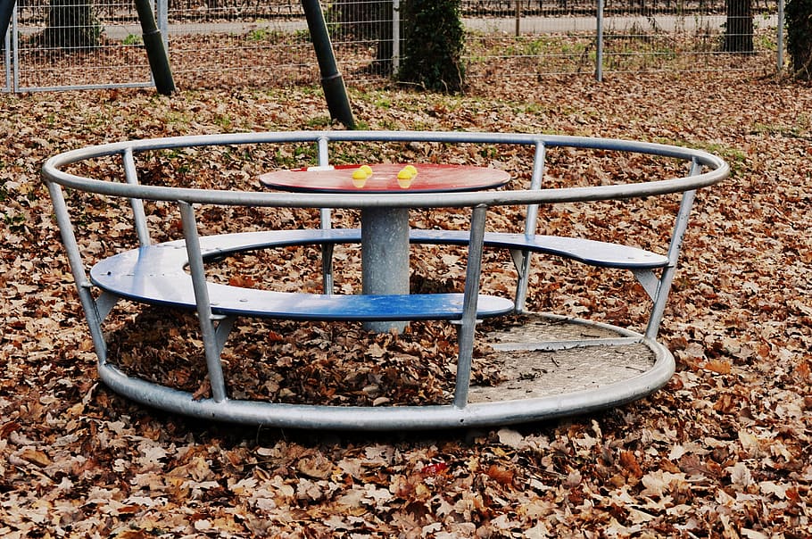 Playground, Game, Device, Autumn, game device, leave, leaves HD wallpaper