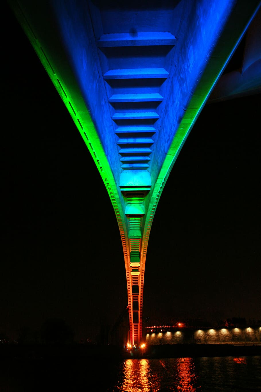 HD wallpaper: bridge, night view, a night view of seoul, han river ...