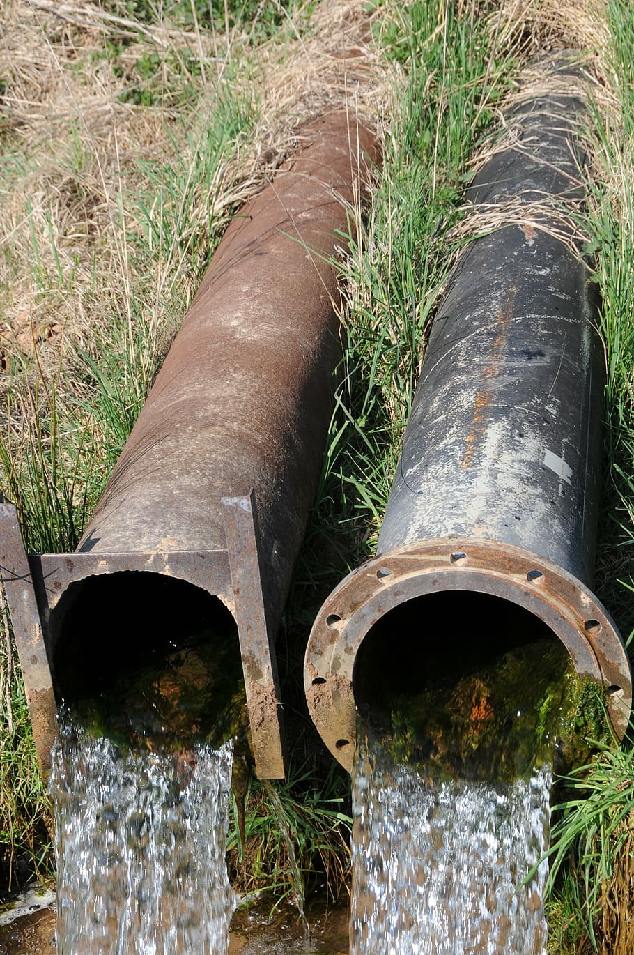 pipes, water, stainless, drainage, fluent, metal, pipe - tube
