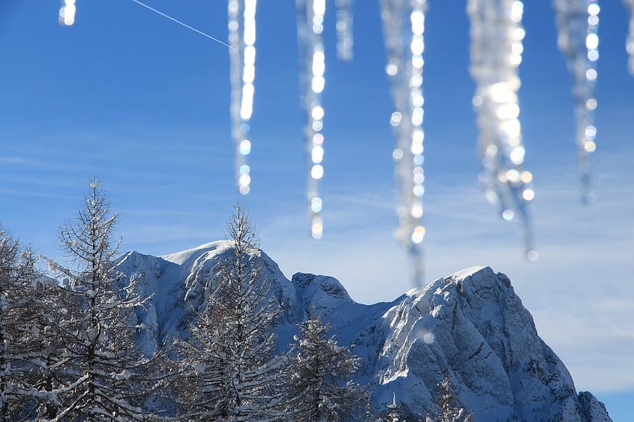 snow, mountain, winter, cold, light, white, nature, ice, dolomites HD wallpaper