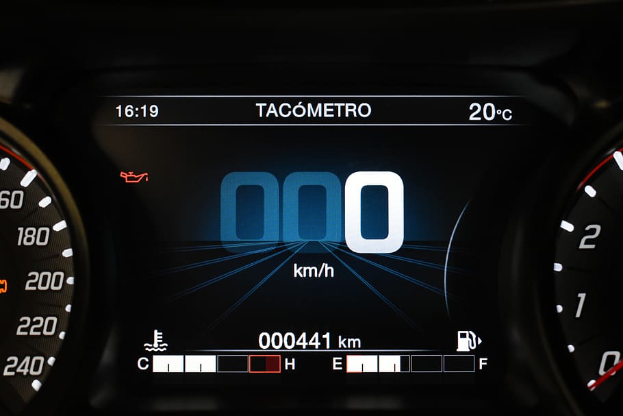 automobile, speedometer, technology, motor control center, odometer HD wallpaper