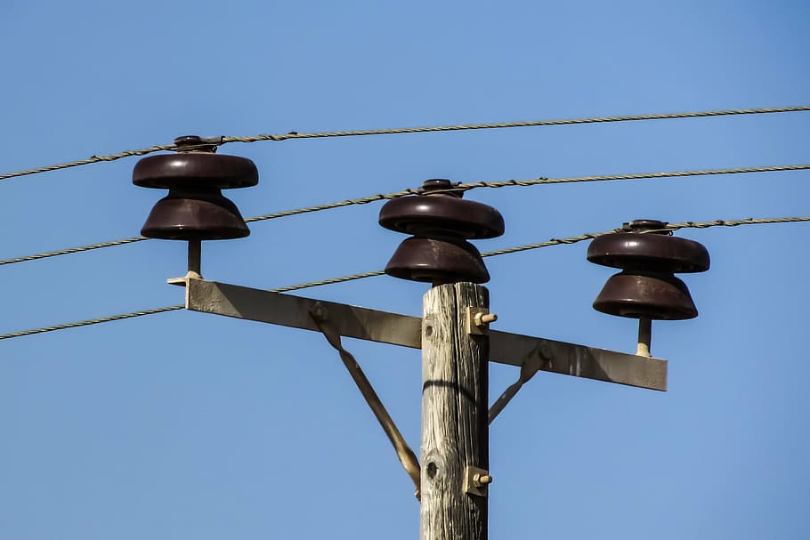 wire, telephone, cable, pole, technology, communication, connection HD wallpaper