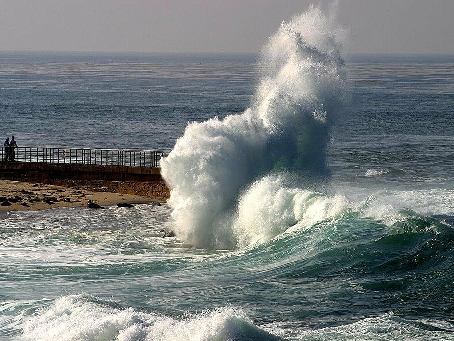 giant wave, web, sea, force, high, inject, water, la jolla HD wallpaper