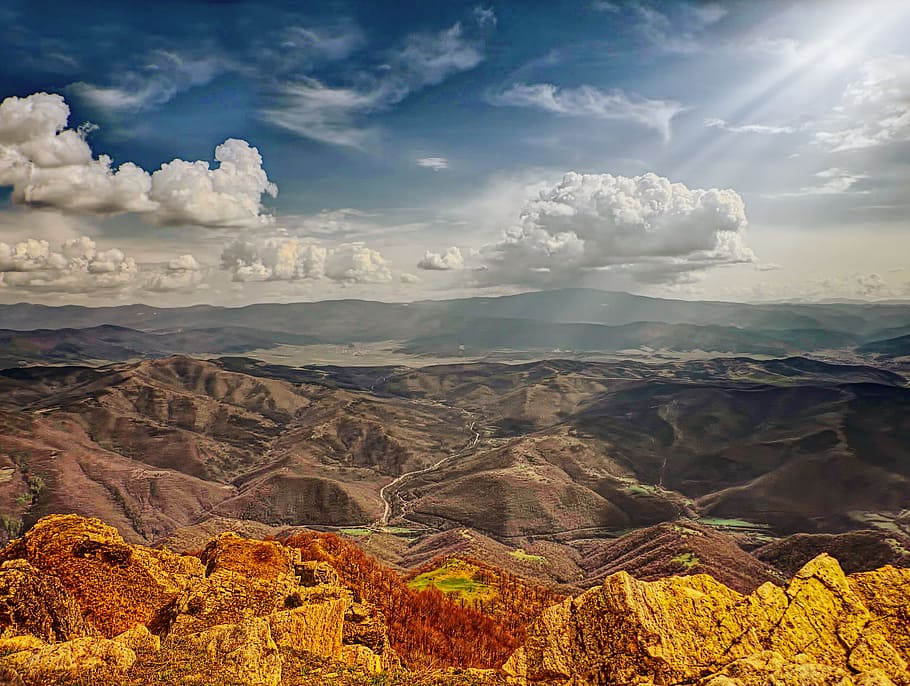landscape, dream landscape, sky, dramatic sky, nature, clouds HD wallpaper