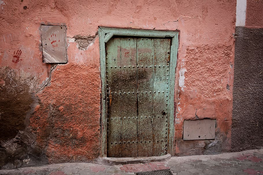 Door, Wall, Old, Texture, Antique, wooden, entrance, architecture HD wallpaper