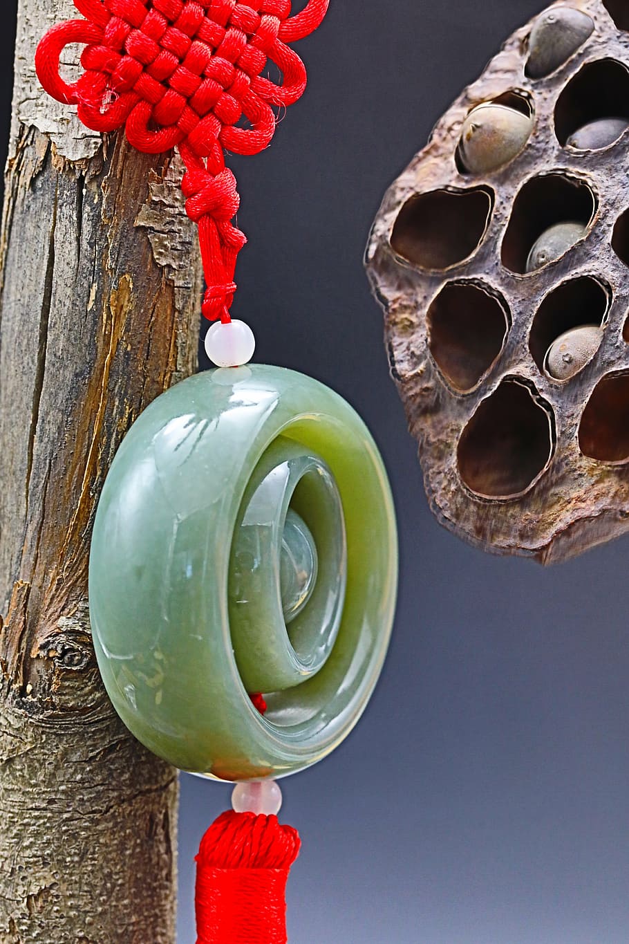 pendant, jade, decoration, red, no people, close-up, nature HD wallpaper
