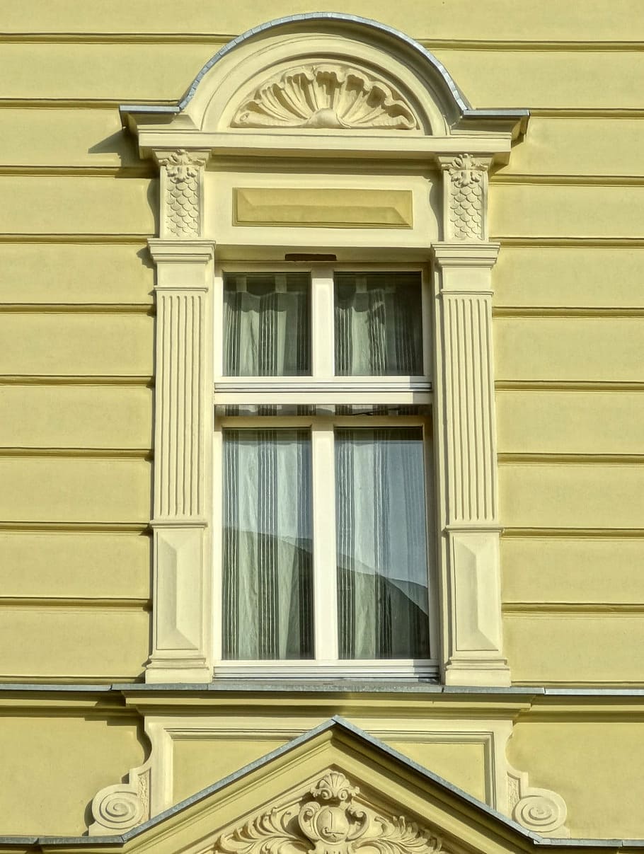 bydgoszcz, window, decor, facade, historic, building, architecture HD wallpaper