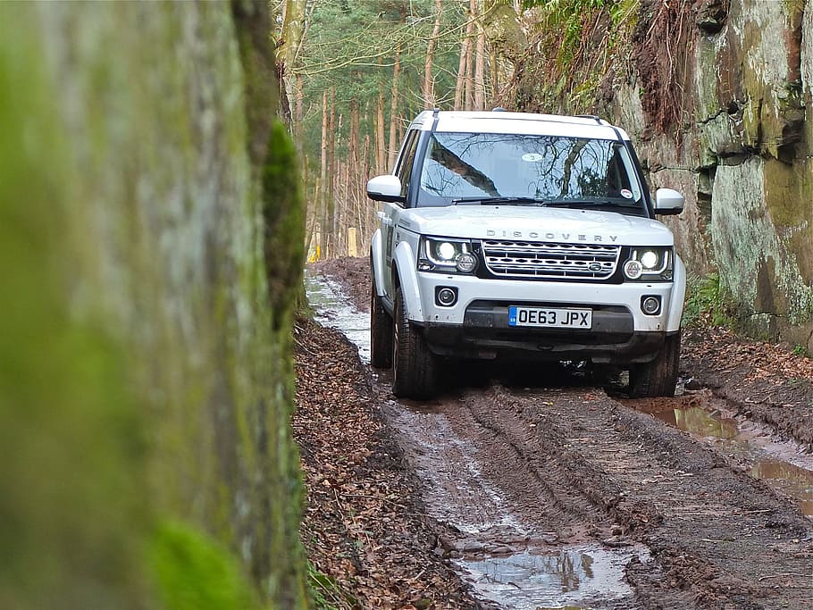 range rover, off road, england, mode of transportation, tree HD wallpaper