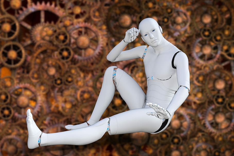 robot, cyborg, futuristic, machine, artificial, mechanical HD wallpaper