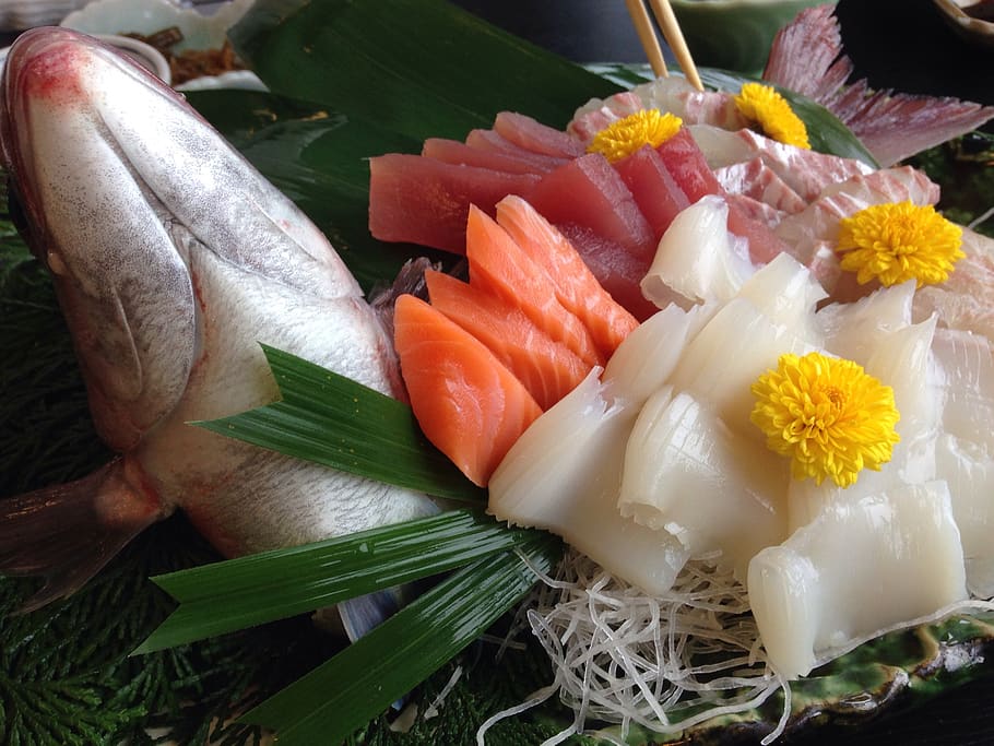 red snapper sashimi