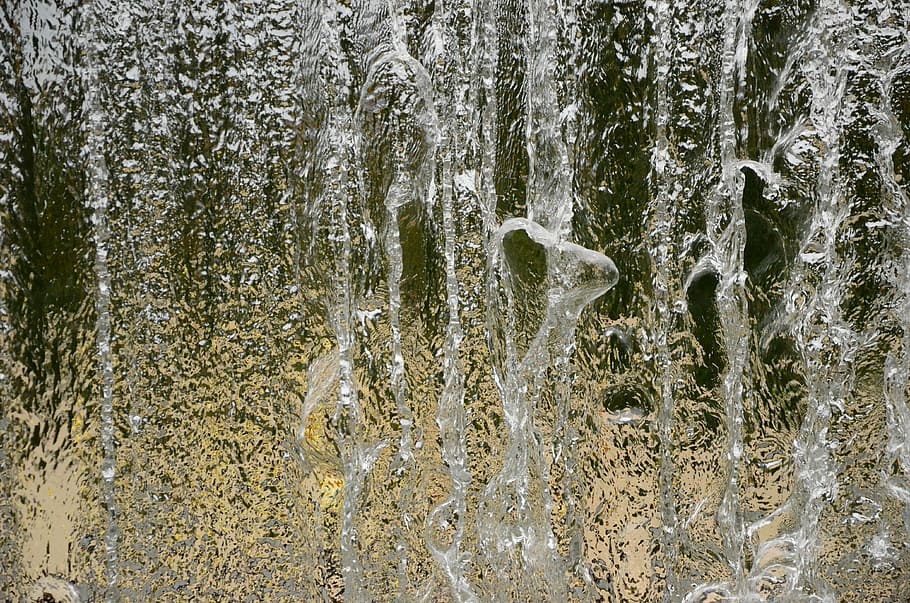 splat of water, waterfall, flow, nature, running water, full frame HD wallpaper