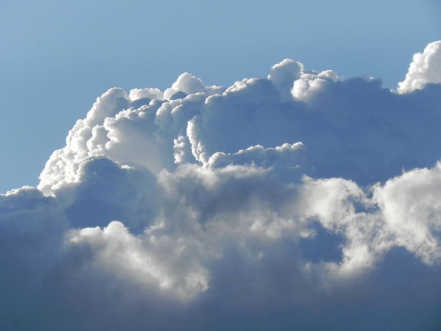 clouds, blue, sky, cloud - sky, beauty in nature, scenics - nature HD wallpaper
