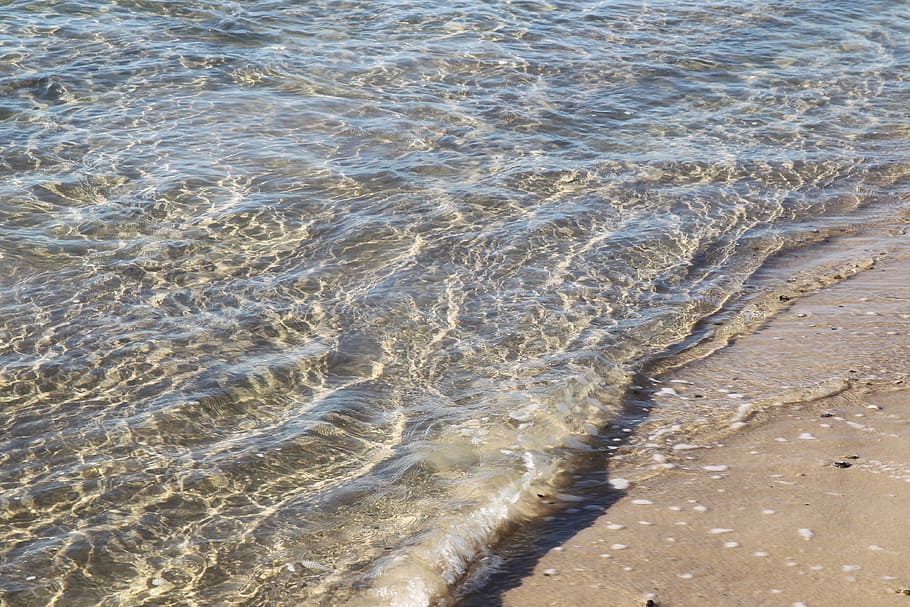 sea, water, waves, beach, ocean, nature, summer, blue, sun HD wallpaper