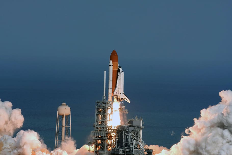 sky, spacecraft, outdoors, tower, built structure, architecture HD wallpaper