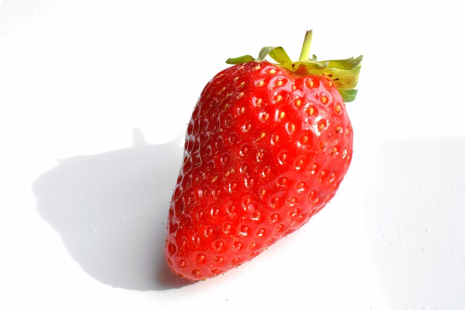 strawberry fruit, ripe, red, juicy, garden strawberry, red strawberry, HD wallpaper