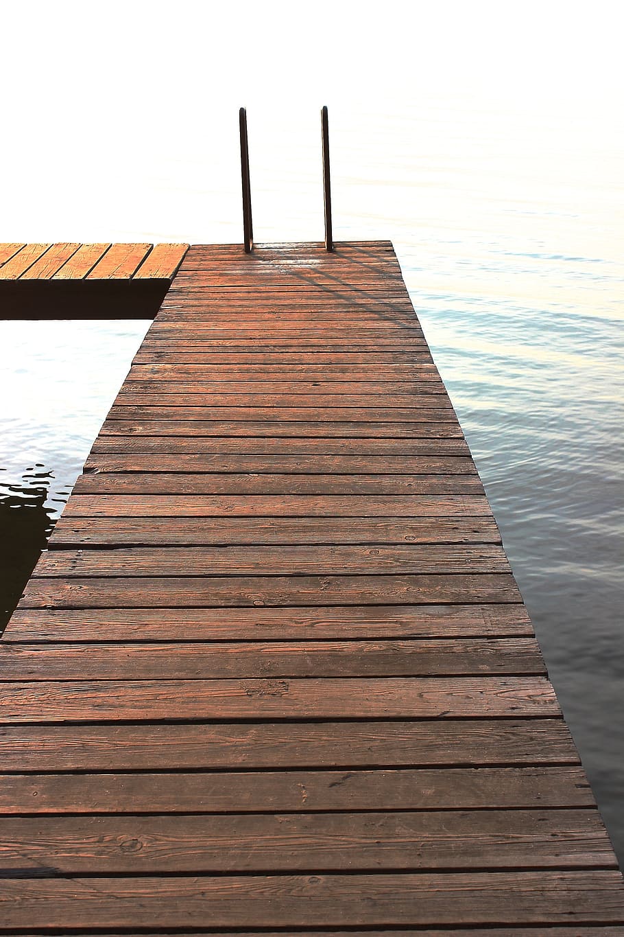 web, bank, lake, waters, jetty, wood - Material, pier, nature HD wallpaper