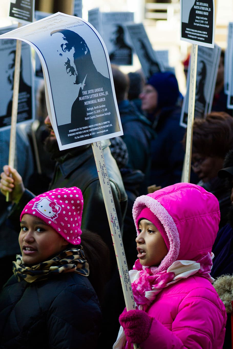 child carrying banner, demonstration, parade, poster, stick HD wallpaper
